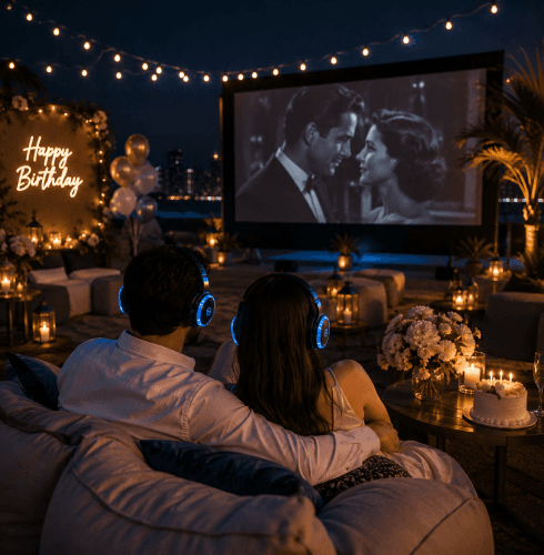 Quiet Screen Rooftop Event